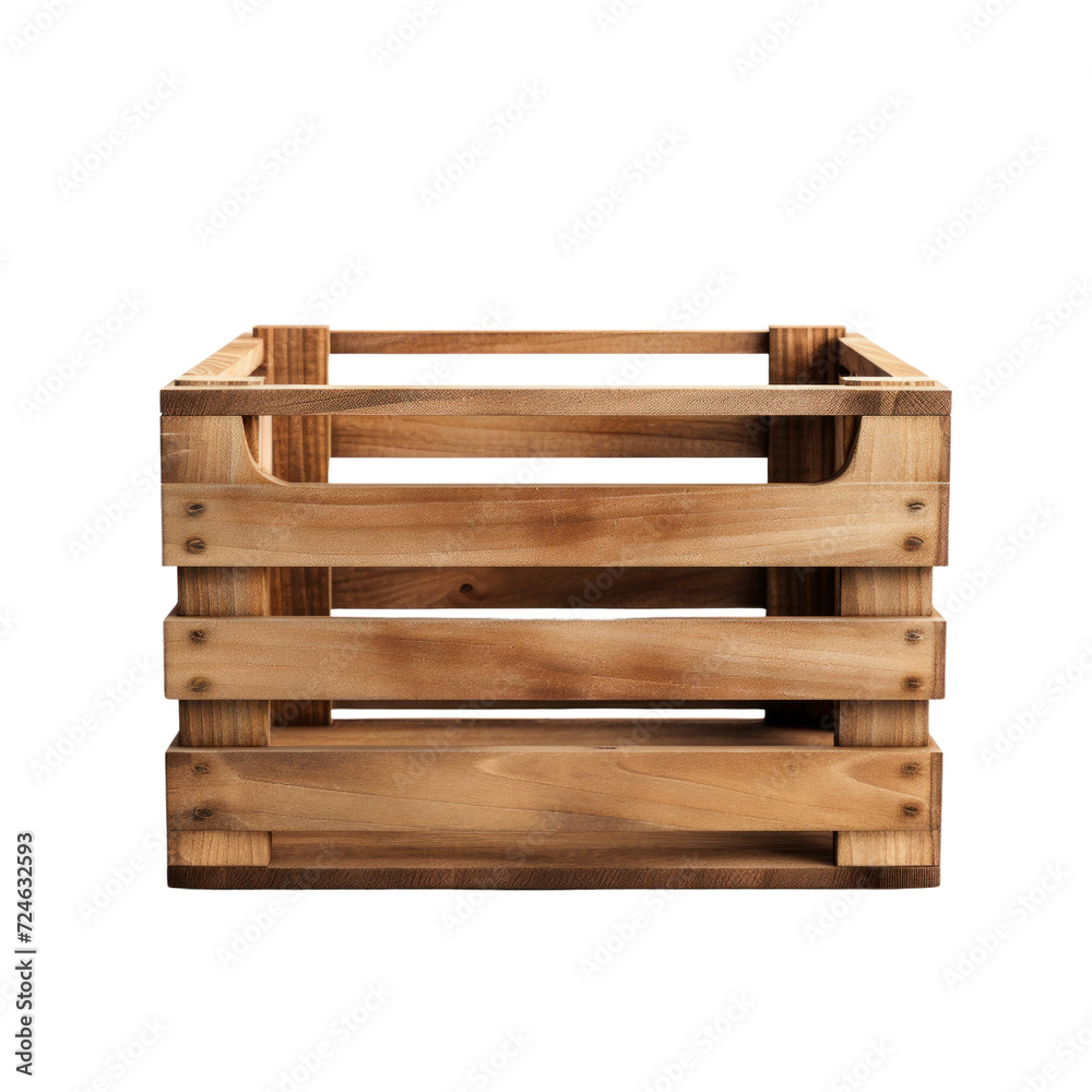 wooden box isolate on transparent background wooden box isolate on transparent background
