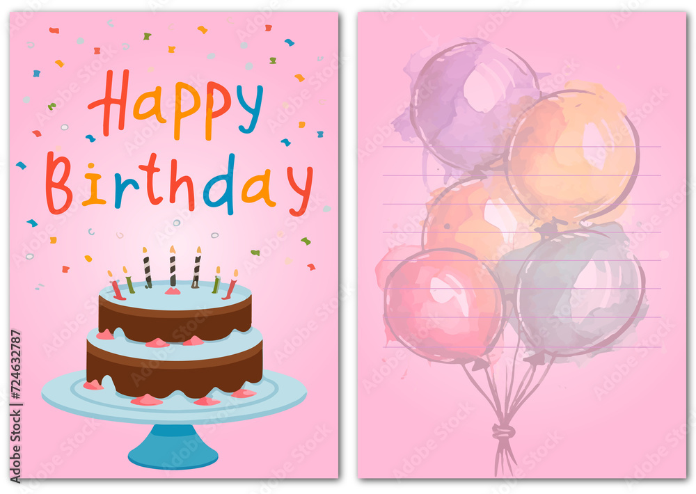 Postcard Happy Birthday Postcard Happy Birthday