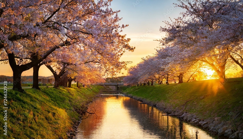 Cherry blossoms and Mt. Fuji Cherry blossoms and Mt. Fuji