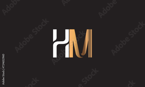 HM, MH , M , H , Abstract Letters Logo Monogram