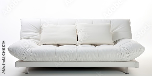White background sofa bed photo