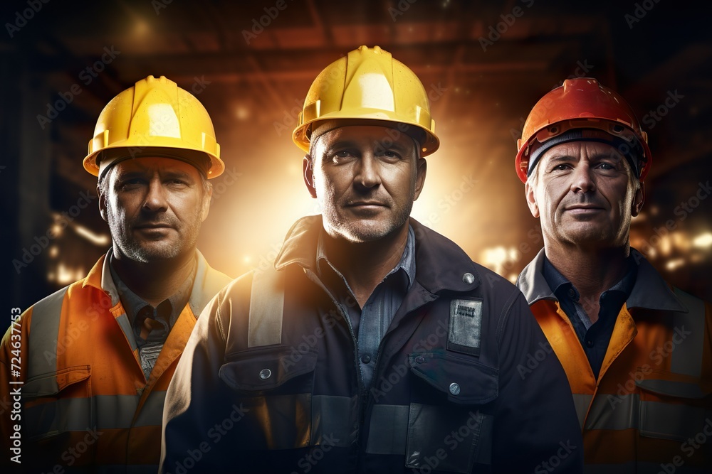 portrait of architects, teamwork concept