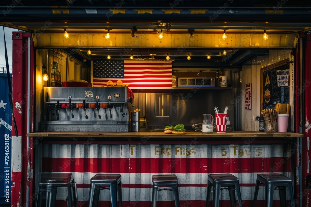 Patriotic American-themed food