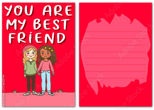 Postcard You are my best friend