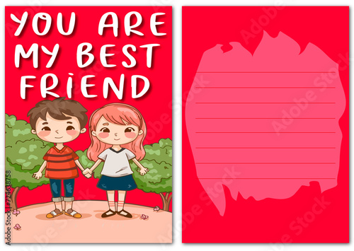 Postcard You are my best friend