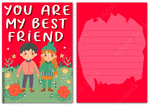 Postcard You are my best friend