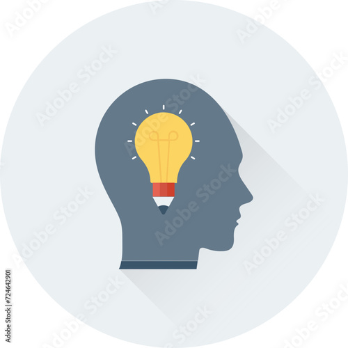 Creative Mind Vector Icon
