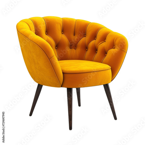 Vector realistic armchair 3d render. Cozy comfortable chair for indoor space design. interior furniture.