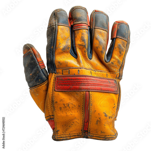 Protective gloves isolated on white background. Electric construction tool, drilling and repair house work vector illustration.