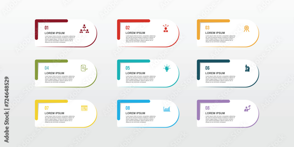 Numbers infographic for business options, steps, processes Numbers infographic for business options, steps, processes