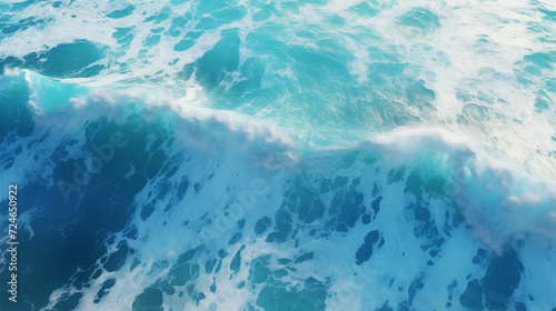 Dive into the surreal beauty of an aerial ocean shot with fluid waves, rendered in Cinema4D, featuring light yellow and teal hues, creating soft, dreamy scenes.