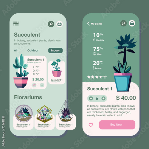The planning and task scheduling app also includes an online plant purchasing feature that allows you to purchase plants, various succulents such as tropical leaves and succulents.