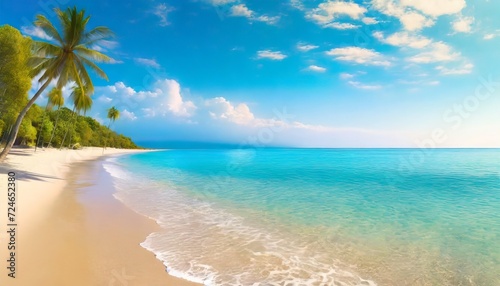 beautiful mediterranean tropical beach background