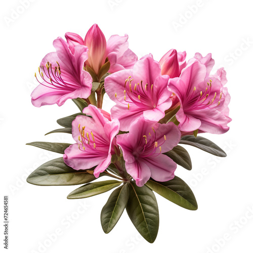 Rhododendron flower isolated on transparent background