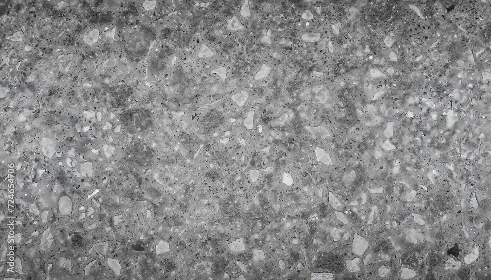seamless terrazzo marbled texture surface of grey pebble stones cement floor grunge rough of granite stone background seamless pattern