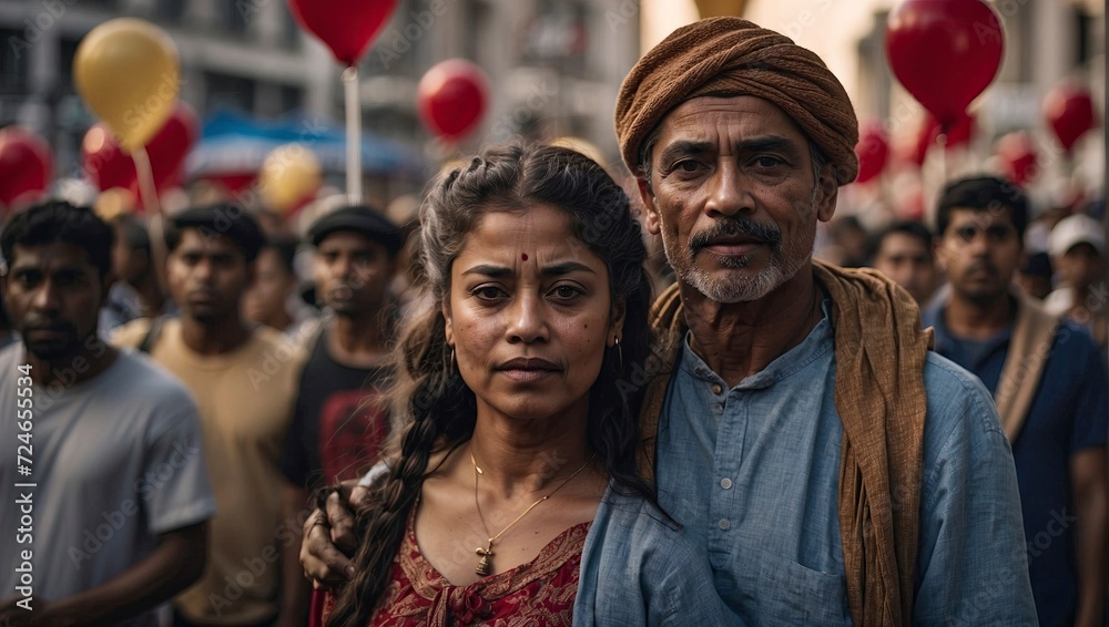 View of unknowns Hindu people attending a religious ceremony at the Pashupatinath temple in the morning View of unknowns Hindu people attending a religious ceremony at the Pashupatinath temple in the morning