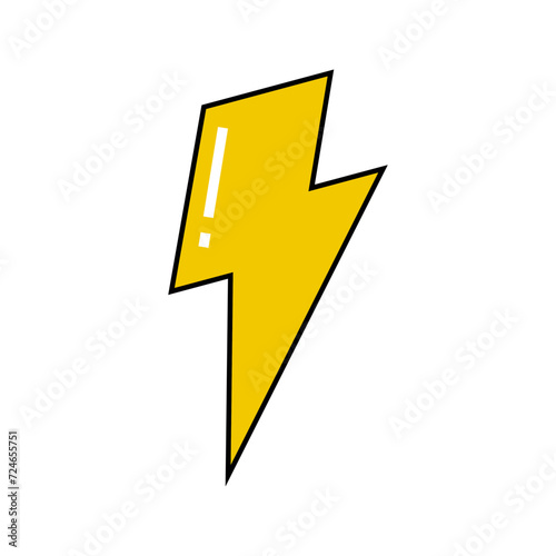 lightning bolt icon vector