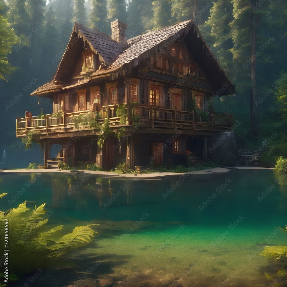 Home In River Landscape Background Very Cool Home In River Landscape Background Very Cool