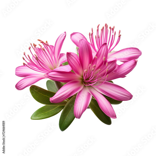 Rhododendron flower isolated on transparent background