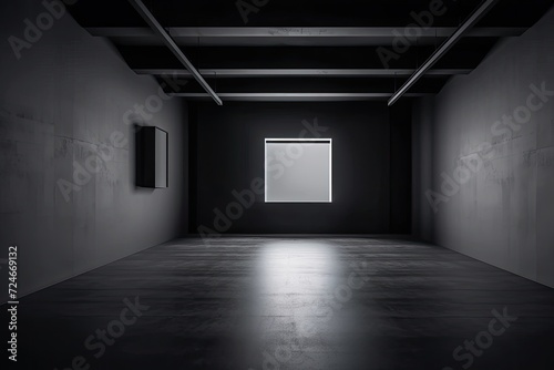 minimalistic minimalism empty architectural interior space room studio background backdrop wall display