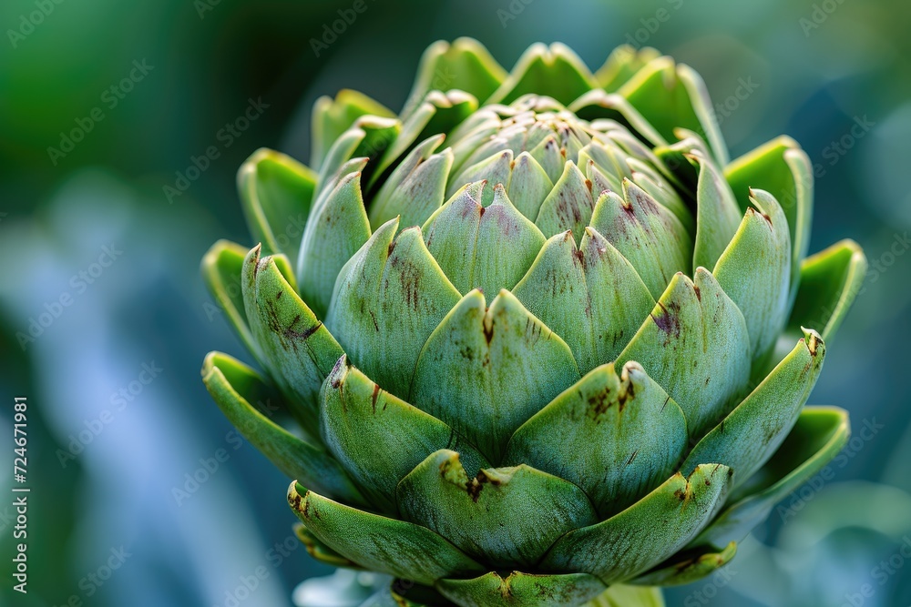 Macro photograph of an artichoke Macro photograph of an artichoke