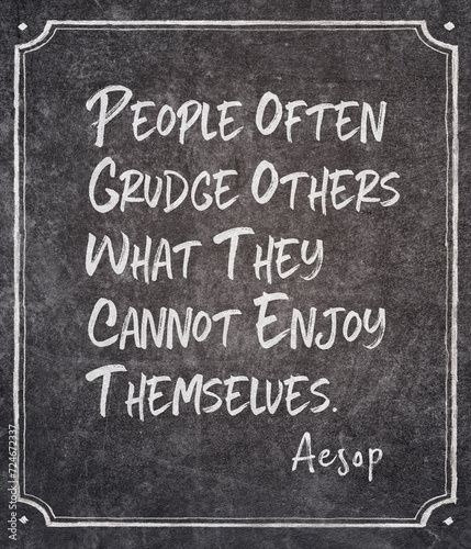 grudge others Aesop