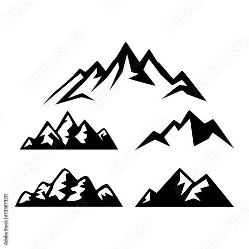 Set of Adventure and outdoor vintage logo template, badge or emblem style