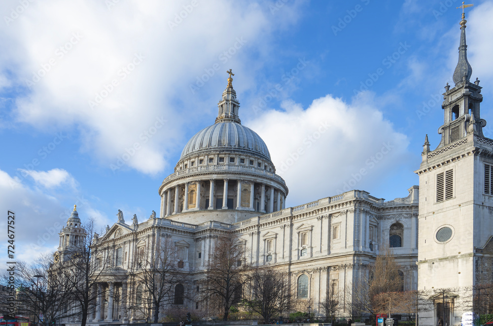 Sankt Pauls cathedral in London a cold and sunny winterday Sankt Pauls cathedral in London a cold and sunny winterday