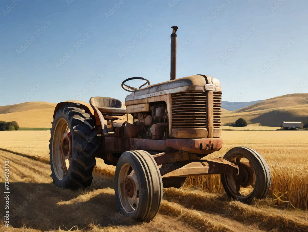 Obraz premium Tractor 