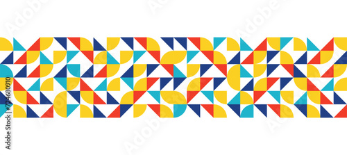 triangle yellow hipster geometric mosaic banner design background