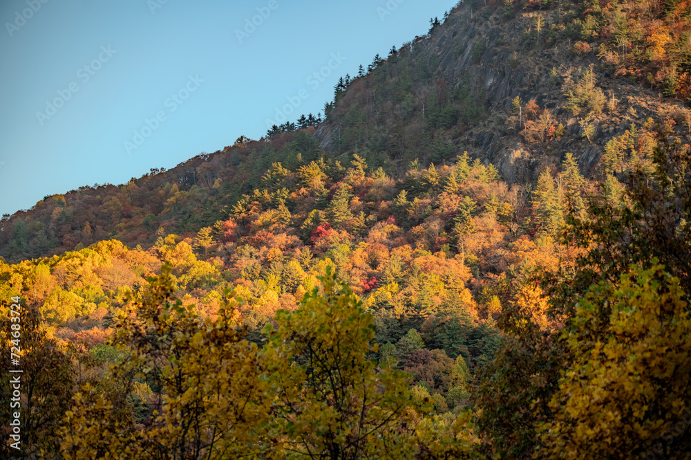 autumn season in the south carolina mountains near lake jocassee autumn season in the south carolina mountains near lake jocassee