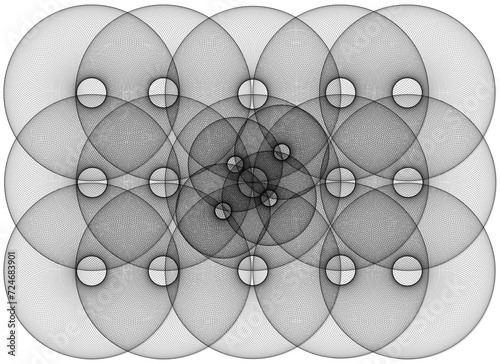 abstract background with simetric circles photo