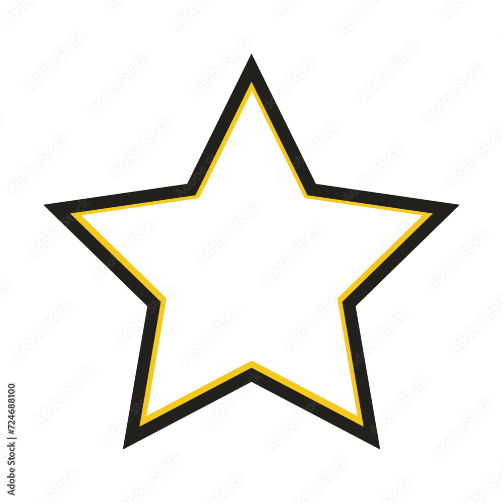 Black And Yellow Star Icon Black And Yellow Star Icon