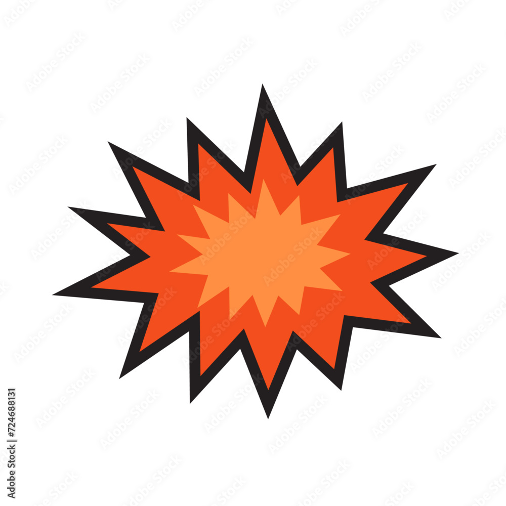 Comic Blast Explosion Vector Illustration Comic Blast Explosion Vector Illustration