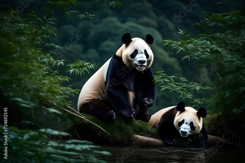 Write a comedy screenplay about a clumsy panda trying to master kung fu to impress its crush