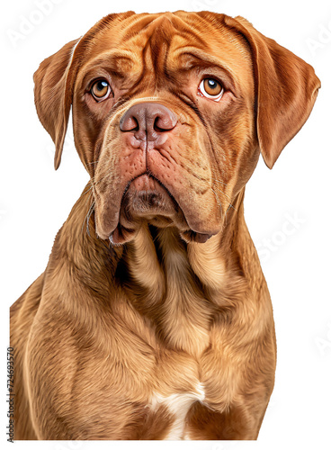 Dogue de Bordeaux dog, full body photo