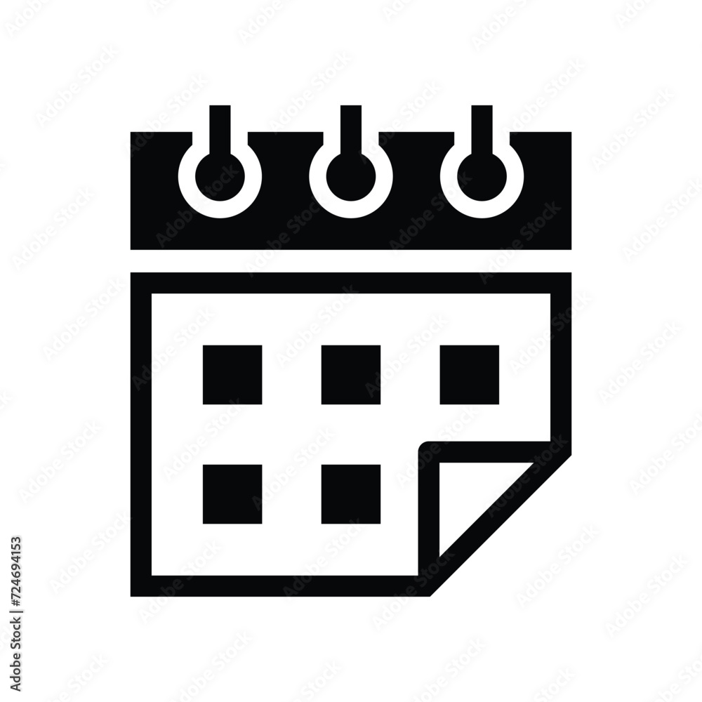 Calendar Icon Vector Design Illustration Calendar Icon Vector Design Illustration