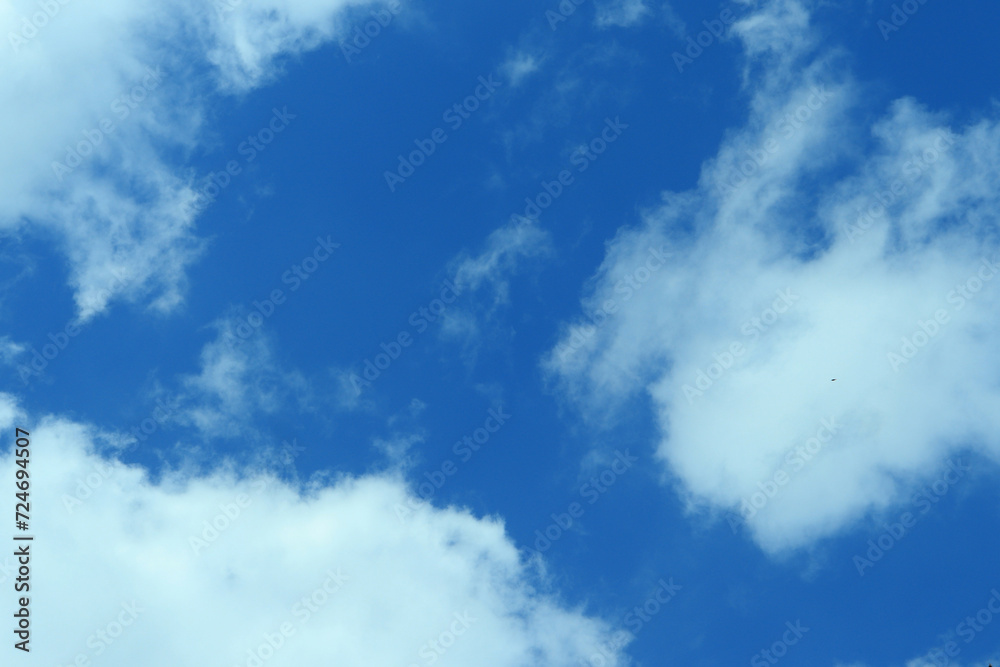 Cloudscape - Blue sky and white clouds, wide panorama Cloudscape - Blue sky and white clouds, wide panorama