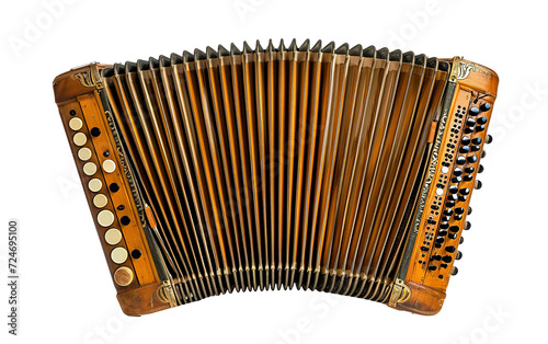 Flowing Accordions On Transparent Background. photo