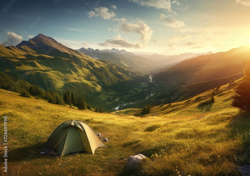 Campsite Serenity: A Breathtaking View Campsite Serenity: A Breathtaking View