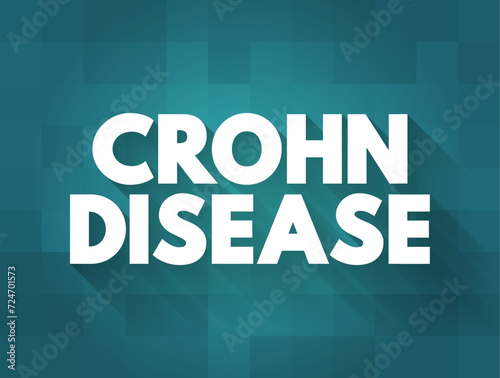 Crohn Disease is a type of inflammatory bowel disease, text concept background