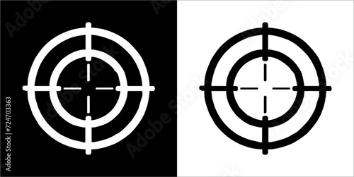 Illustration vector graphics of target shooting icon