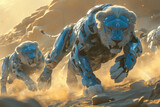 Den of the Future: Blue and Silver Cyber Lions at Watch
