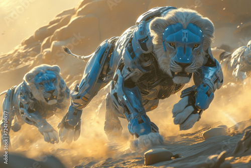 Den of the Future: Blue and Silver Cyber Lions at Watch