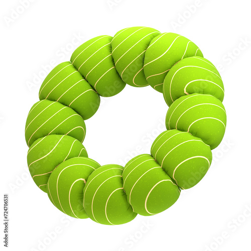 3D Render inflated abstract Shape - Great for web design or print projects. 