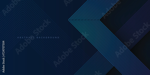 dark blue abstract background with realistic modern green and blue gradient diagonal stripes