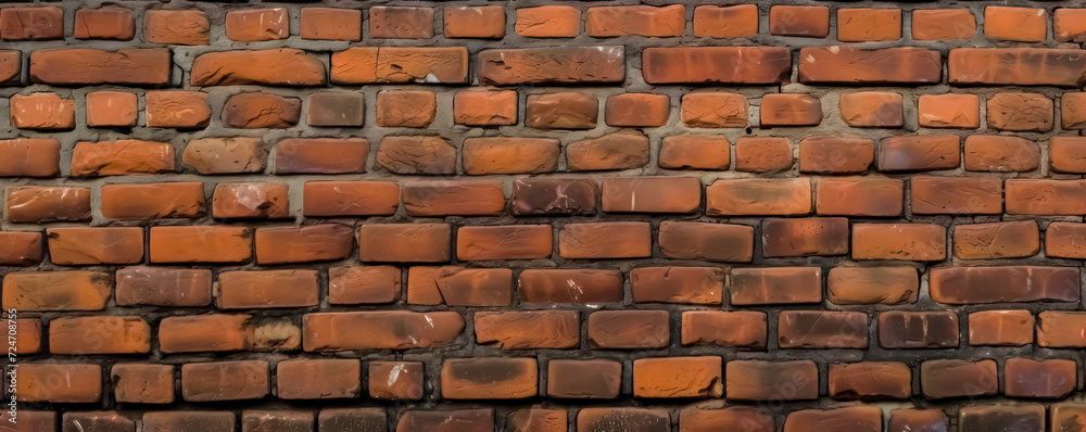 Fototapeta premium Natural Brick Wall Illustration