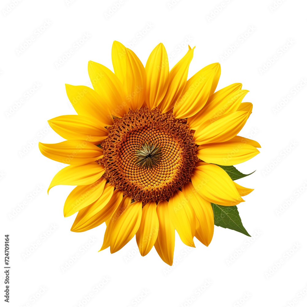 Sunflower flower isolated on transparent background Sunflower flower isolated on transparent background