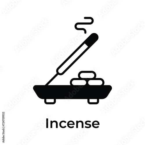 Well designed incense sticks vector isolated on white background