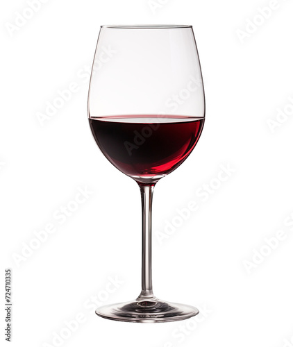 isolated illustration of red wine glass. Created with Generative AI